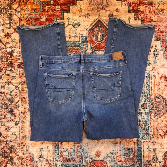 American Eagle Outfitters Blue Flare Jeans - Picture 2 of 5